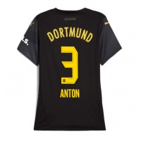 Fotballdrakt Dame Borussia Dortmund Waldemar Anton #3 Bortedrakt 2024-25 Kortermet